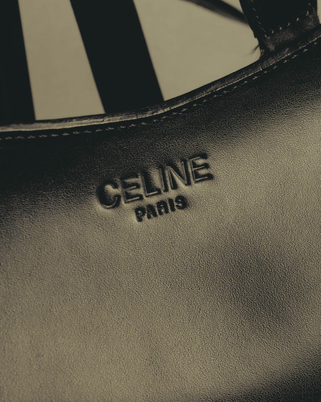 "CELINE" Late 80's-90's Teardrop leather backpack
