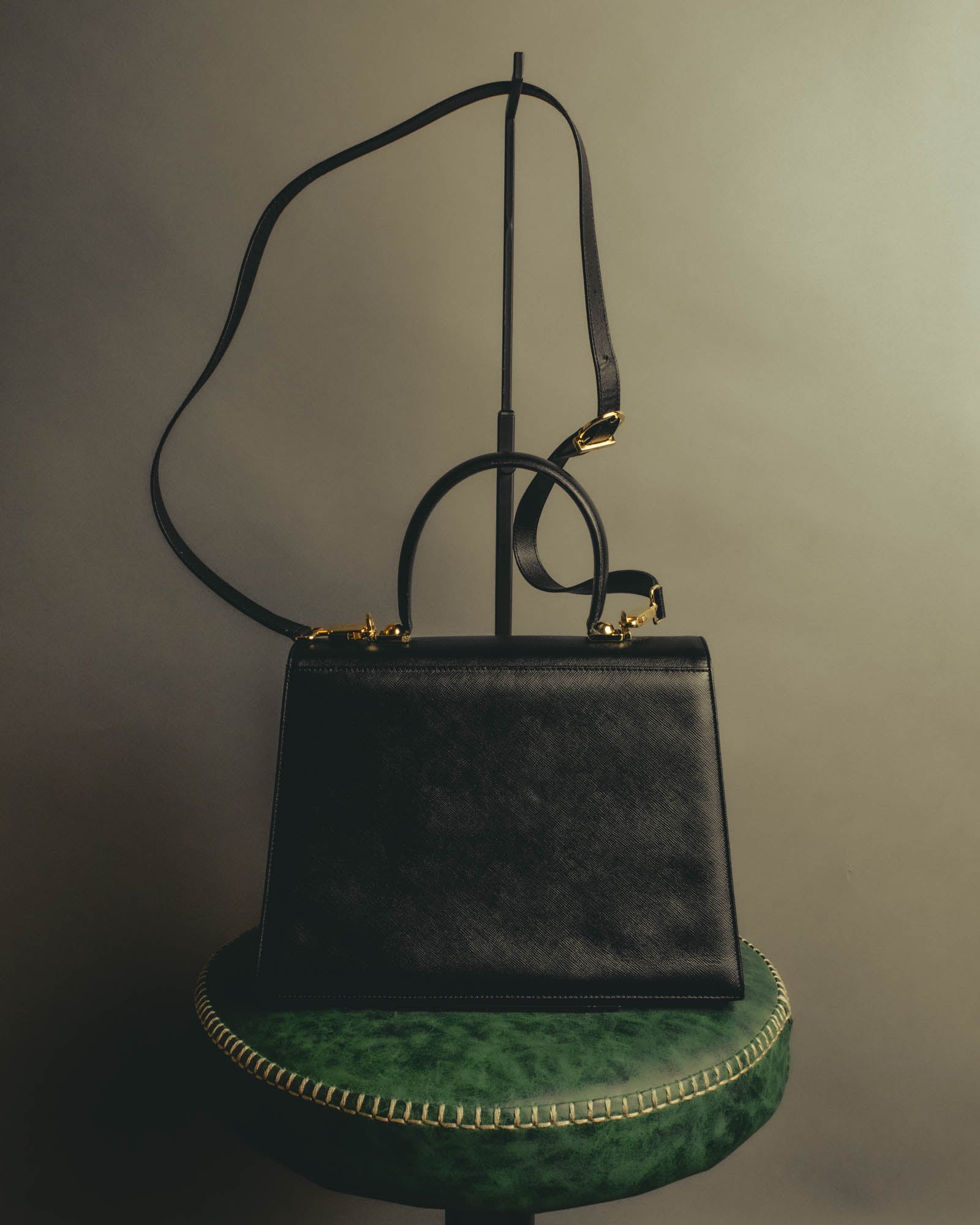 "Salvatore Ferragamo" 00's-10's Embossed leather top-handle bag