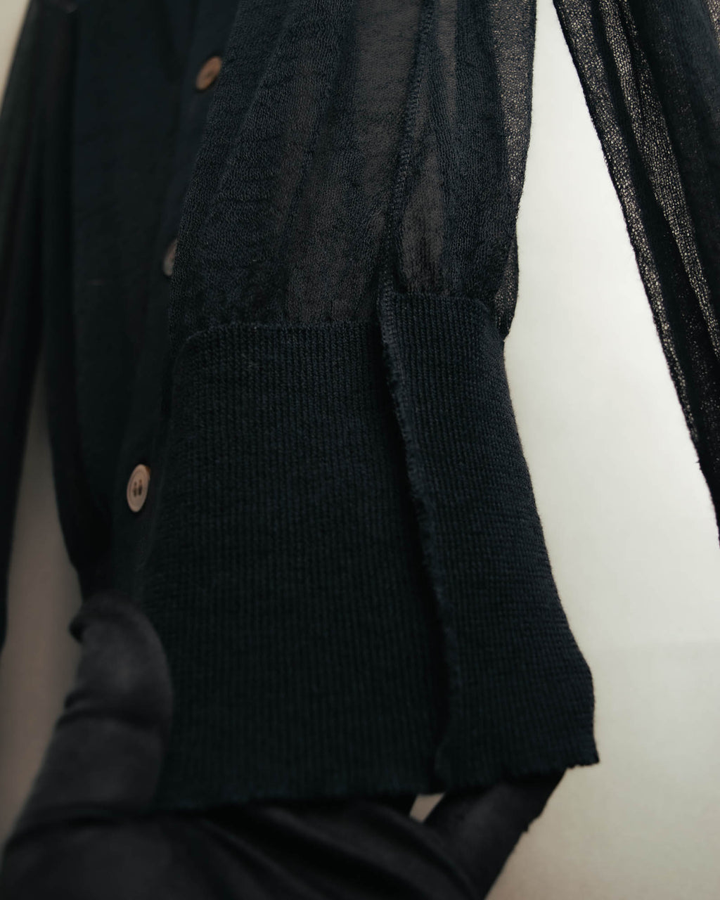"Y's" Sheer knit cardigan