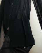 "Y's" Sheer knit cardigan