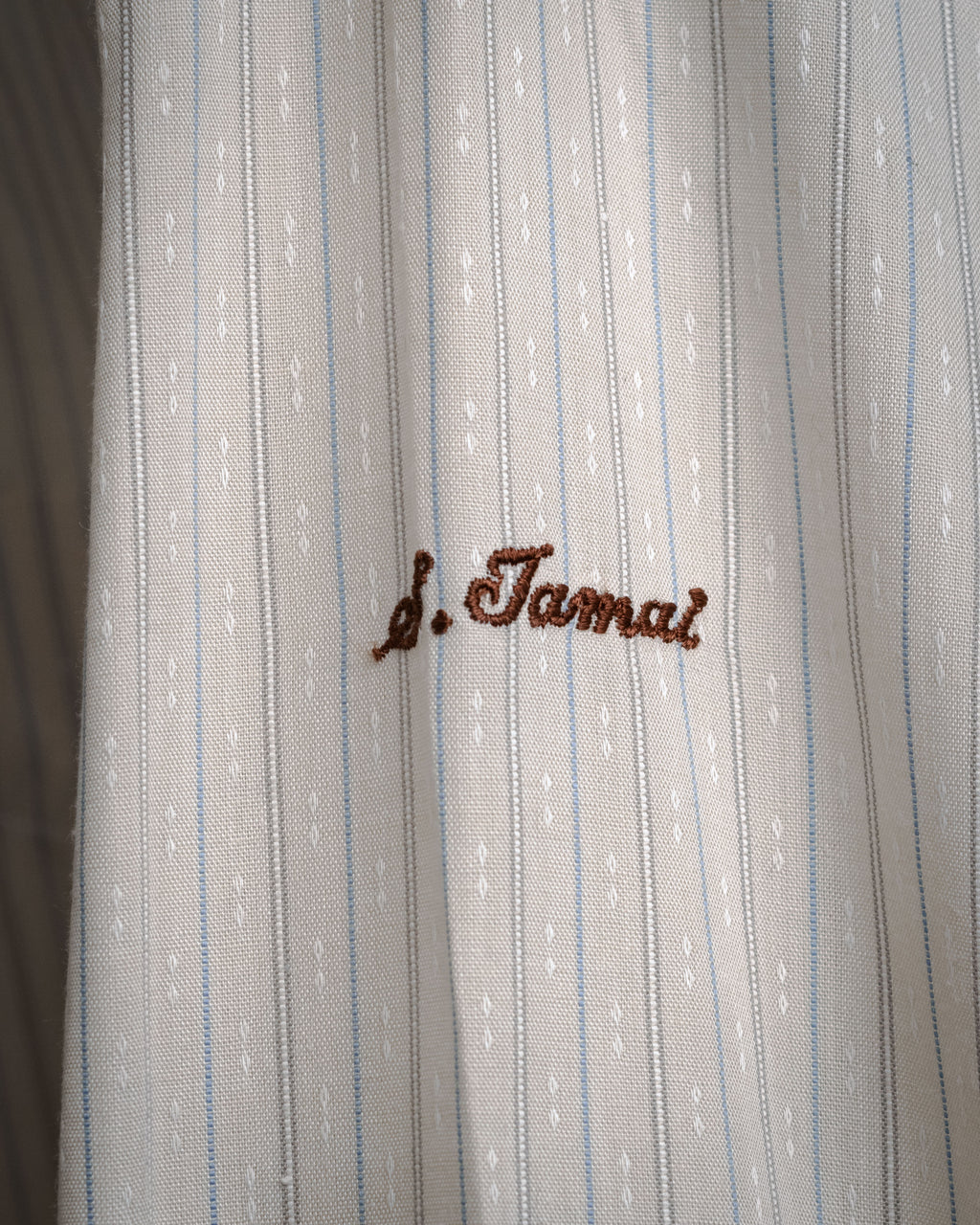 “Christian Dior” 90’s Dobby striped dress shirt