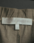 "VERONIQUE BRANQUINHO" 90's-00's Ribbed cotton easy pants