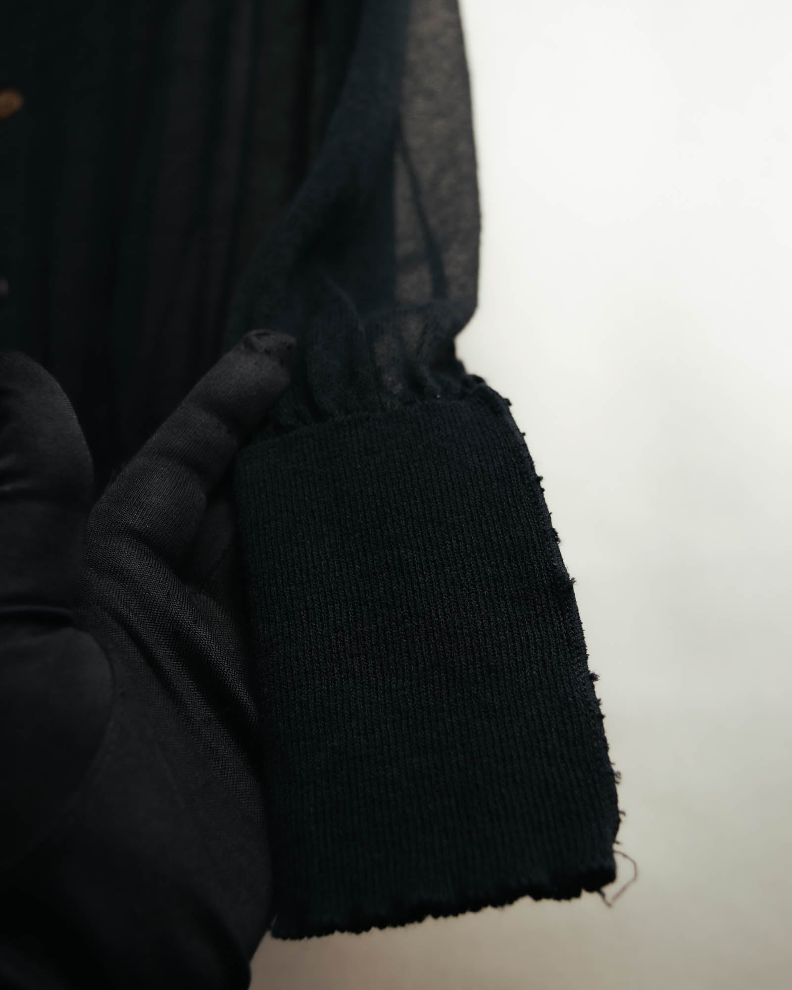 "Y's" Sheer knit cardigan