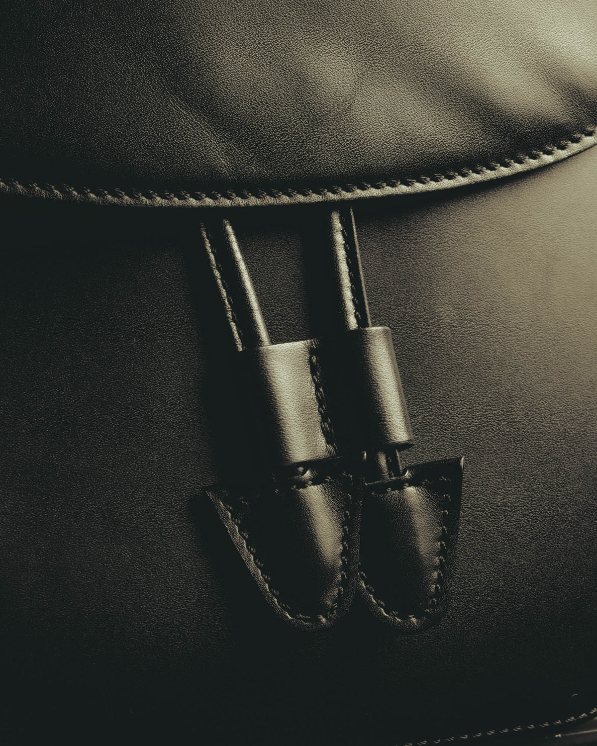 "CELINE" Late 80's-90's Teardrop leather backpack
