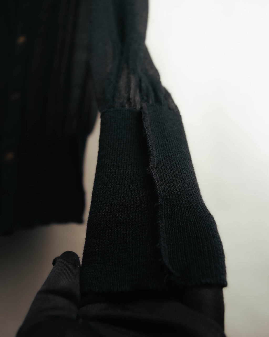 "Y's" Sheer knit cardigan