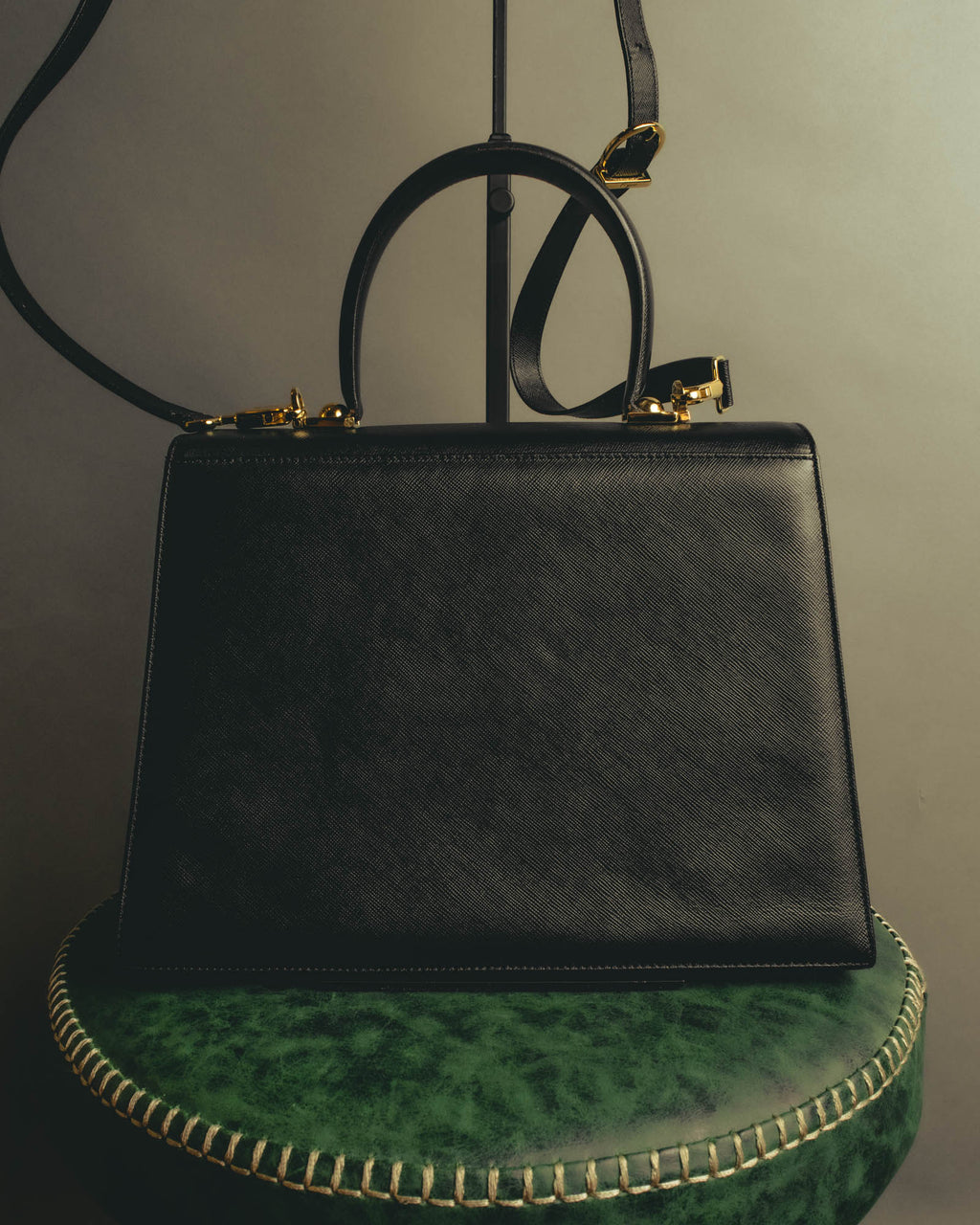 "Salvatore Ferragamo" 00's-10's Embossed leather top-handle bag
