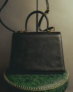 "Salvatore Ferragamo" 00's-10's Embossed leather top-handle bag