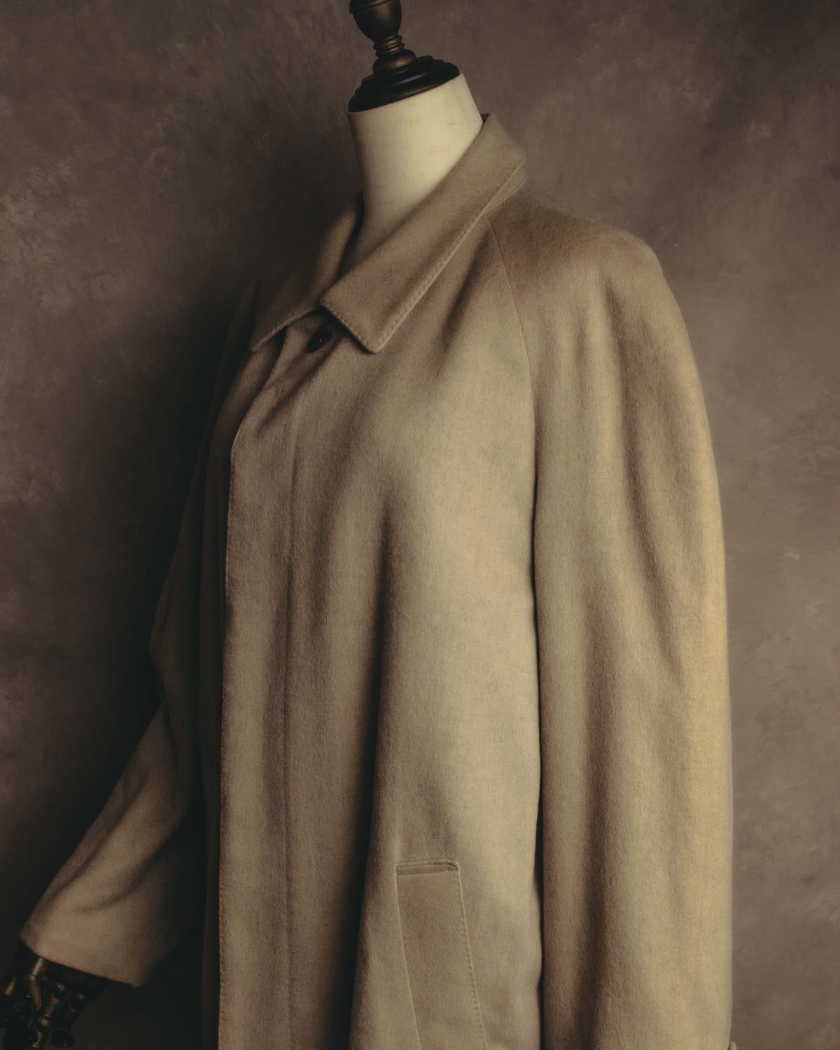 "Yves Saint Laurent" 90's Oversized wool balmacaan coat