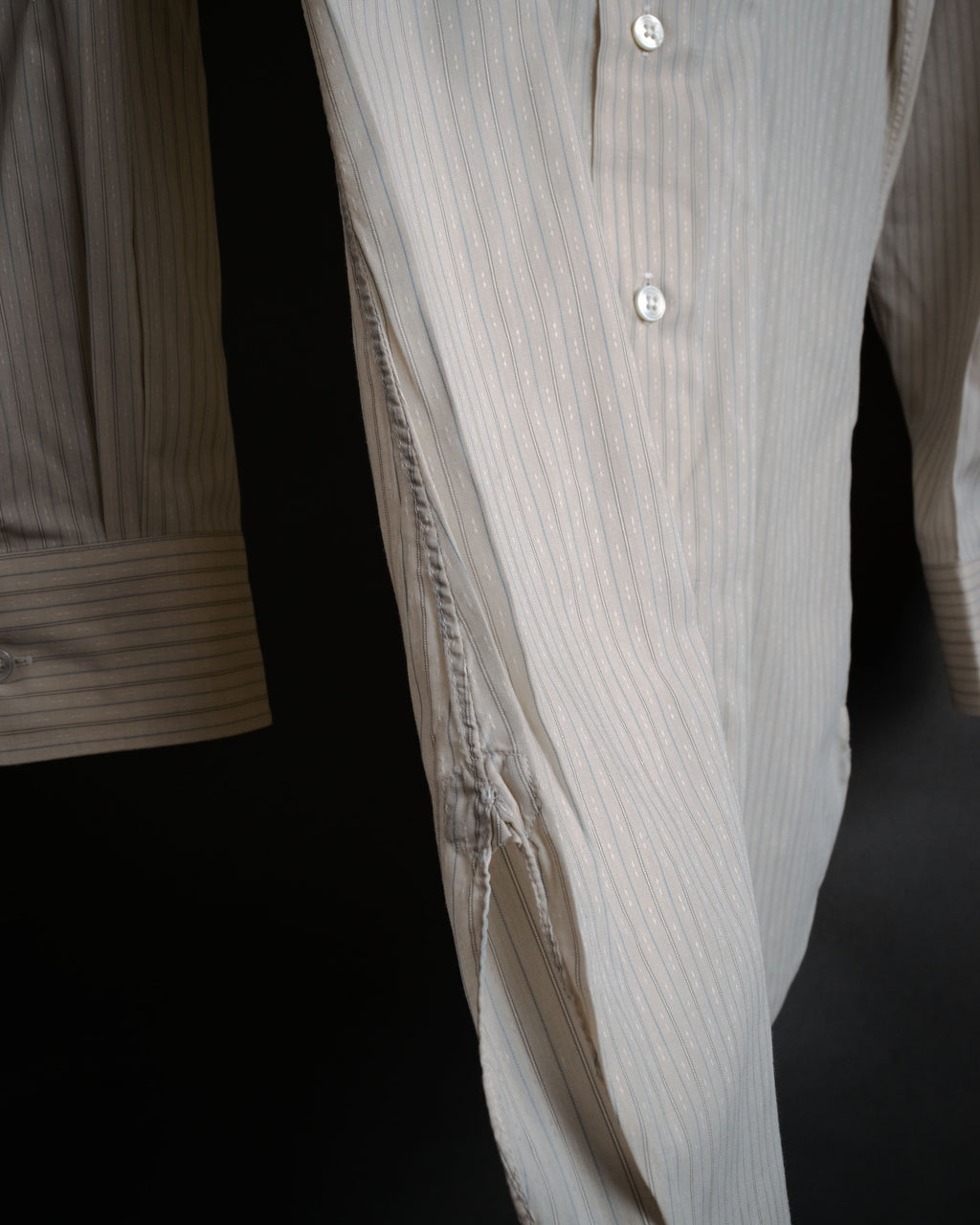 “Christian Dior” 90’s Dobby striped dress shirt