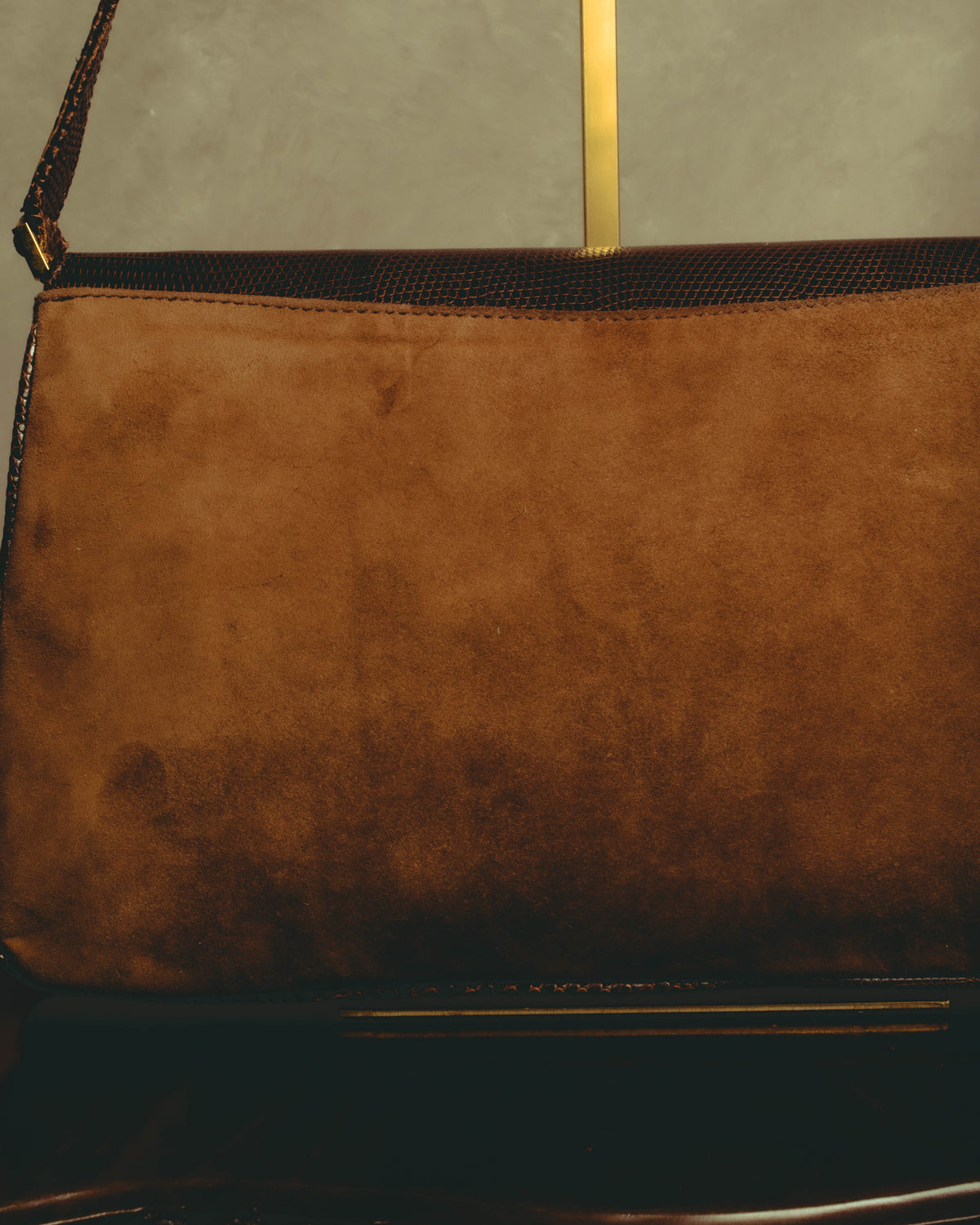 –SPECIAL– "GUCCI" 70's Classic horsebit shoulder bag