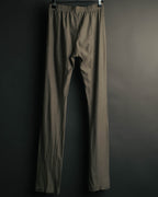 "VERONIQUE BRANQUINHO" 90's-00's Ribbed cotton easy pants