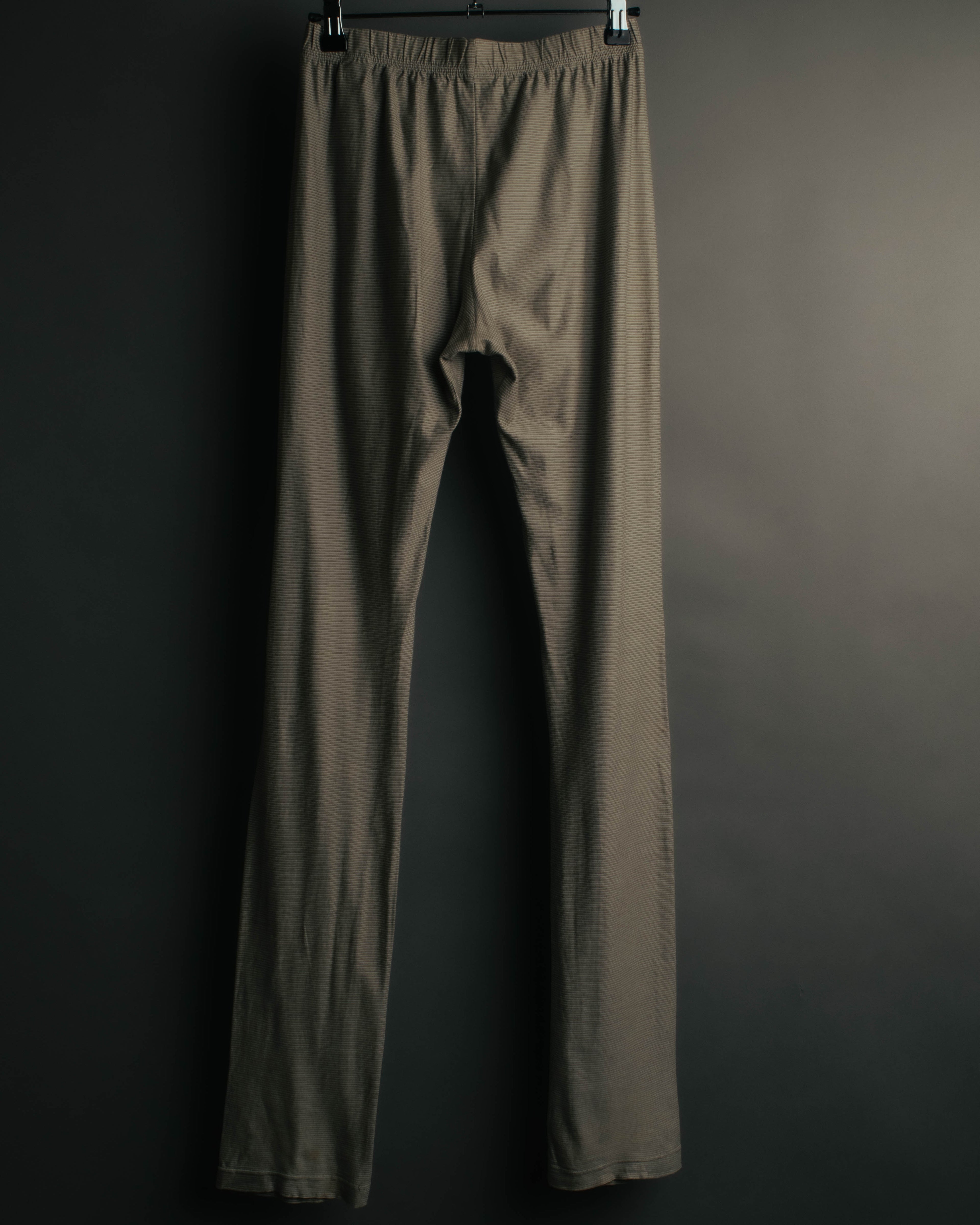 "VERONIQUE BRANQUINHO" 90's-00's Ribbed cotton easy pants