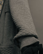 “Salvatore Ferragamo” 90’s-00’s Reversible silk panel wool cardigan