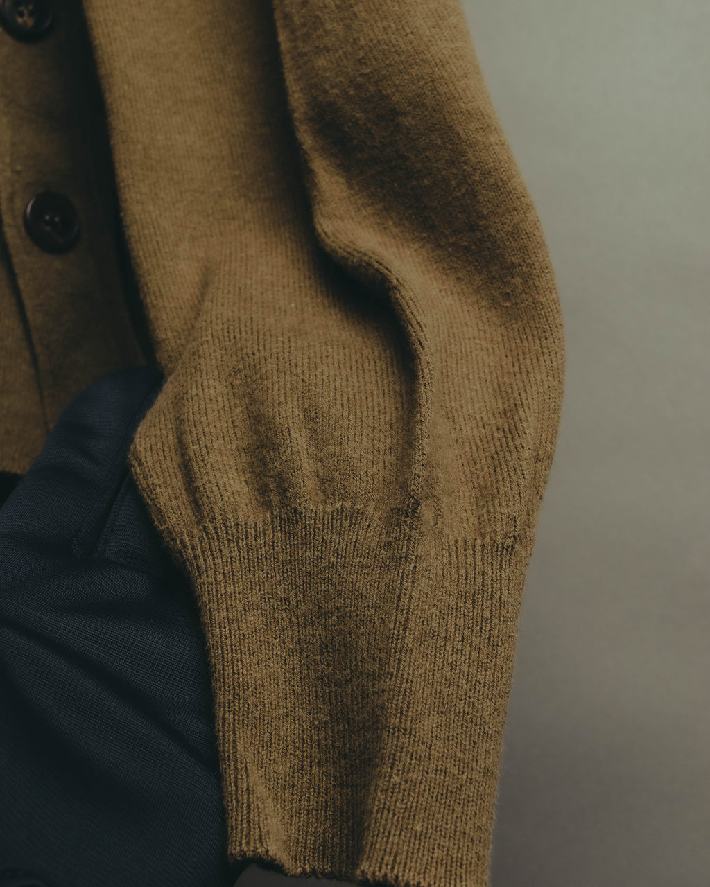 "Maison Margiela" 2017SS Paneled side button knit pullover