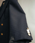 -SPECIAL- “GUCCI” 20’s Textured wool double breasted blazer with gold buttons