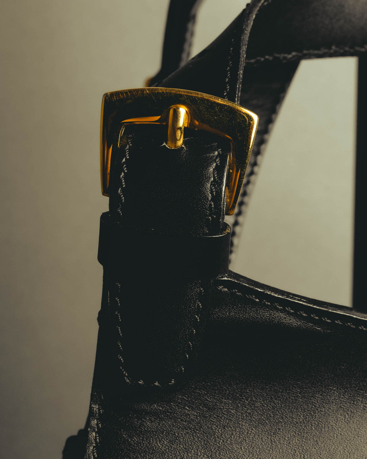 "CELINE" Late 80's-90's Teardrop leather backpack