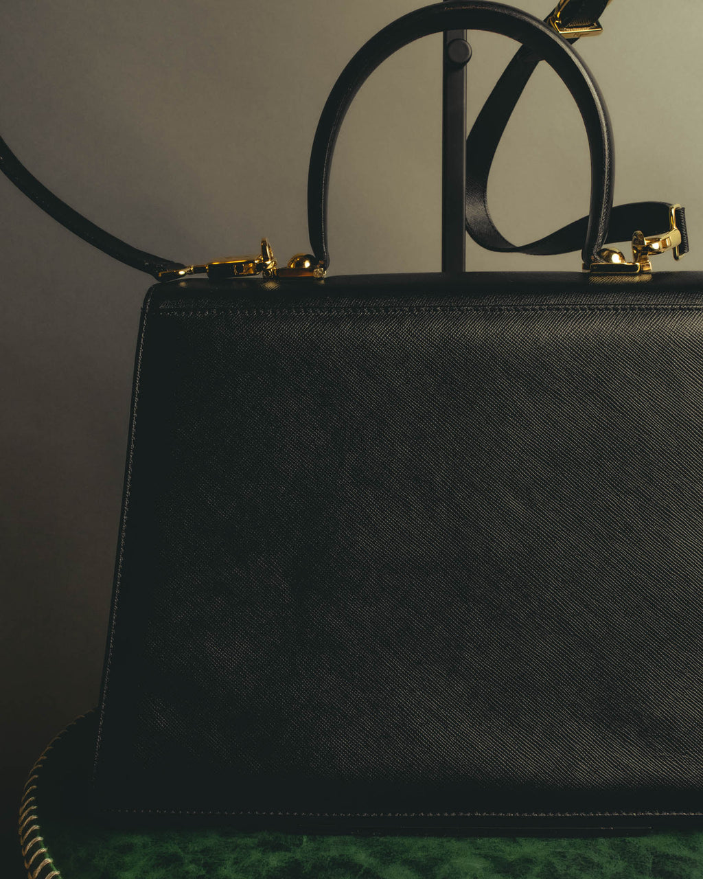 "Salvatore Ferragamo" 00's-10's Embossed leather top-handle bag