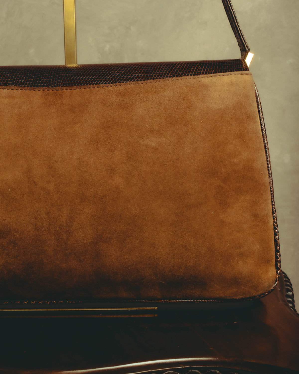 –SPECIAL– "GUCCI" 70's Classic horsebit shoulder bag