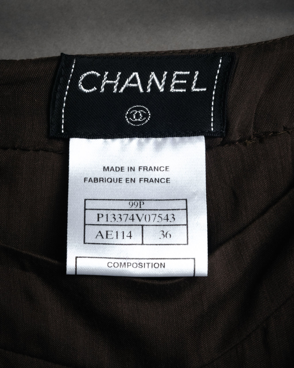 -SPECIAL- “CHANEL”90’s asymmetrical draped long skirt