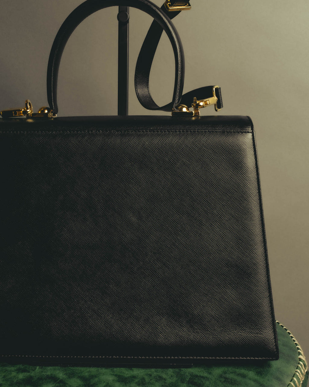 "Salvatore Ferragamo" 00's-10's Embossed leather top-handle bag