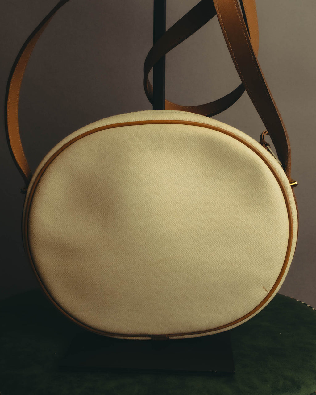 "Christian Dior" 70's-80's Classic canvas leather shoulder bag
