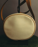 "Christian Dior" 70's-80's Classic canvas leather shoulder bag