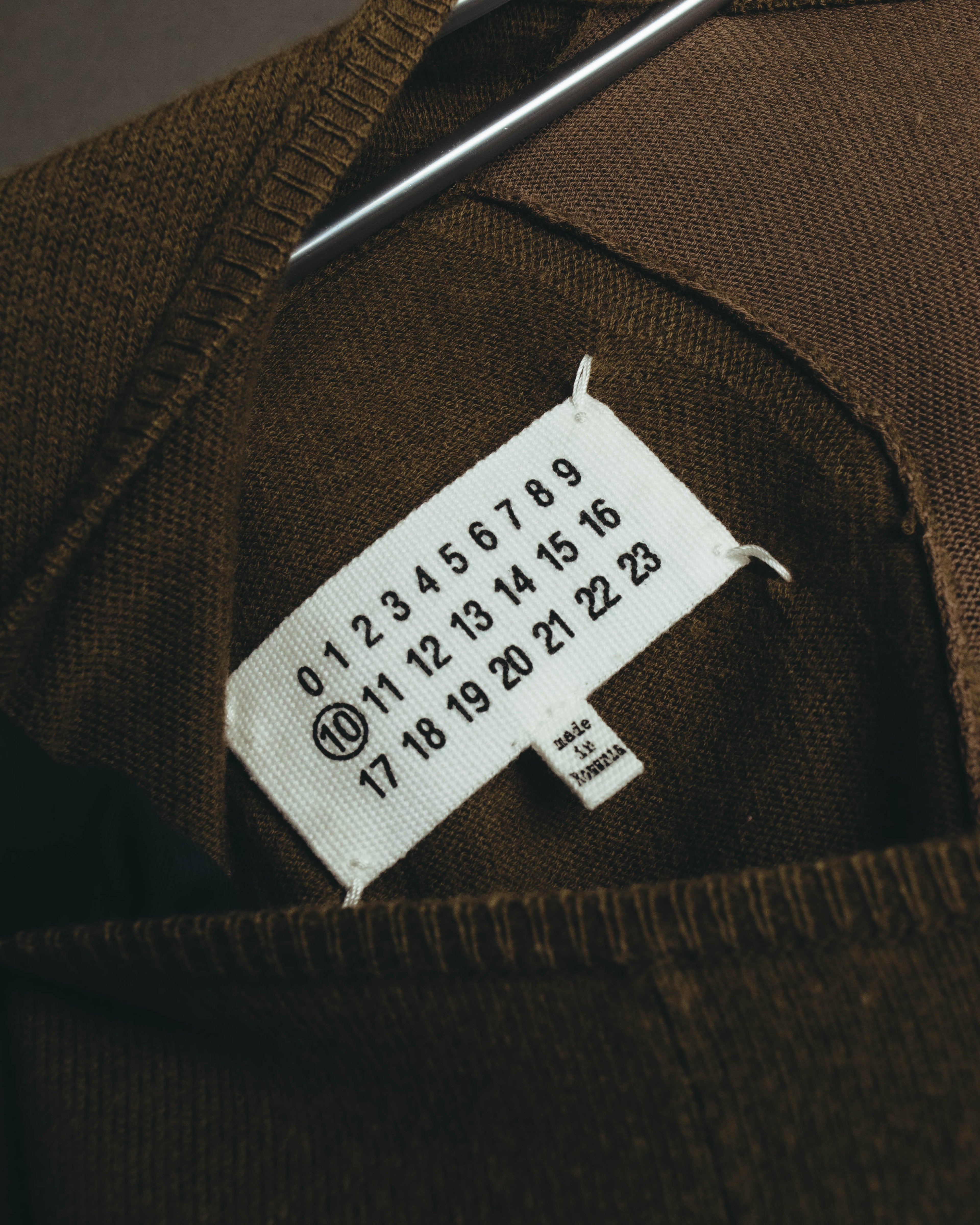 "Maison Margiela" 2017SS Paneled side button knit pullover