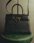 "Salvatore Ferragamo" 00's-10's Embossed leather top-handle bag