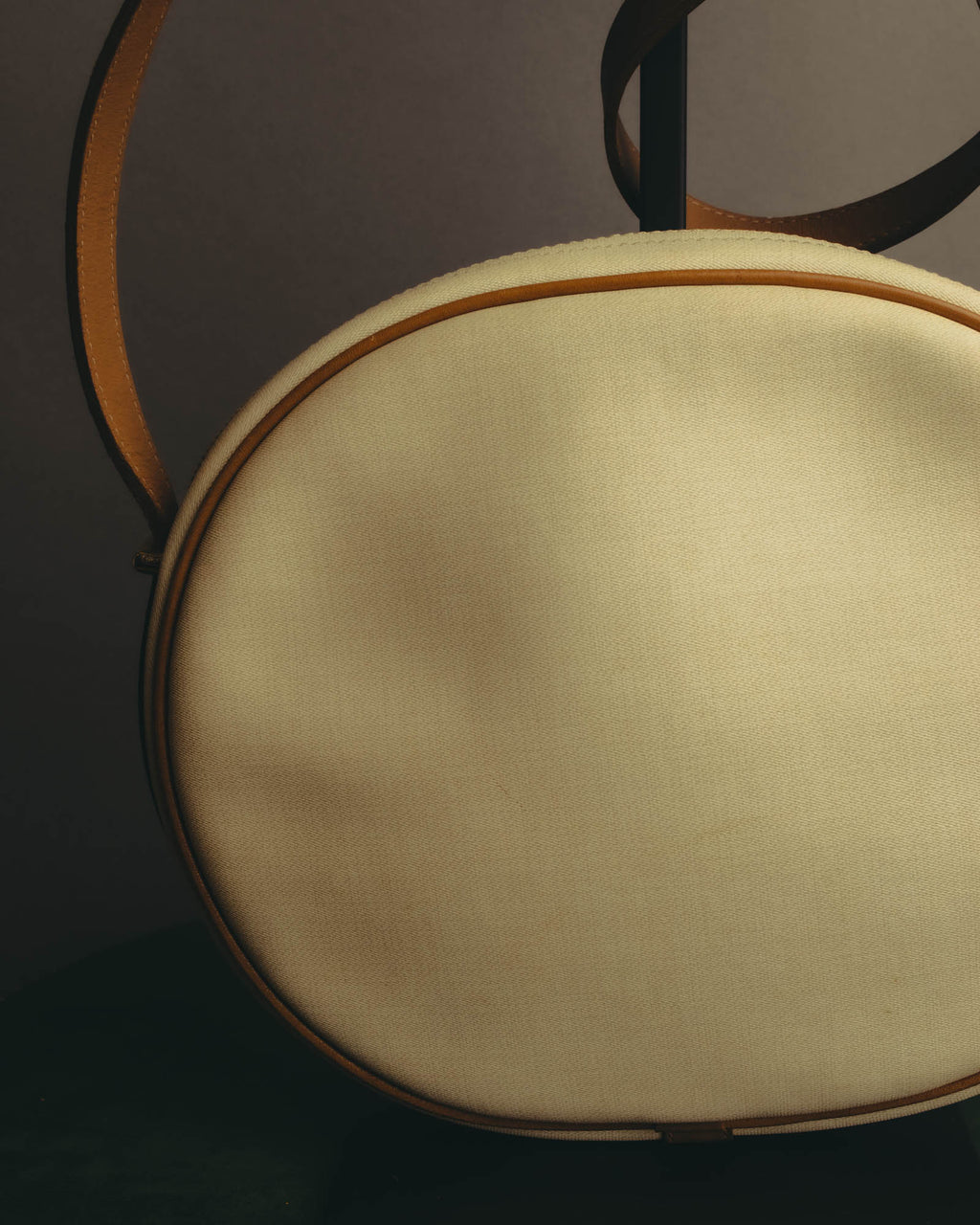 "Christian Dior" 70's-80's Classic canvas leather shoulder bag