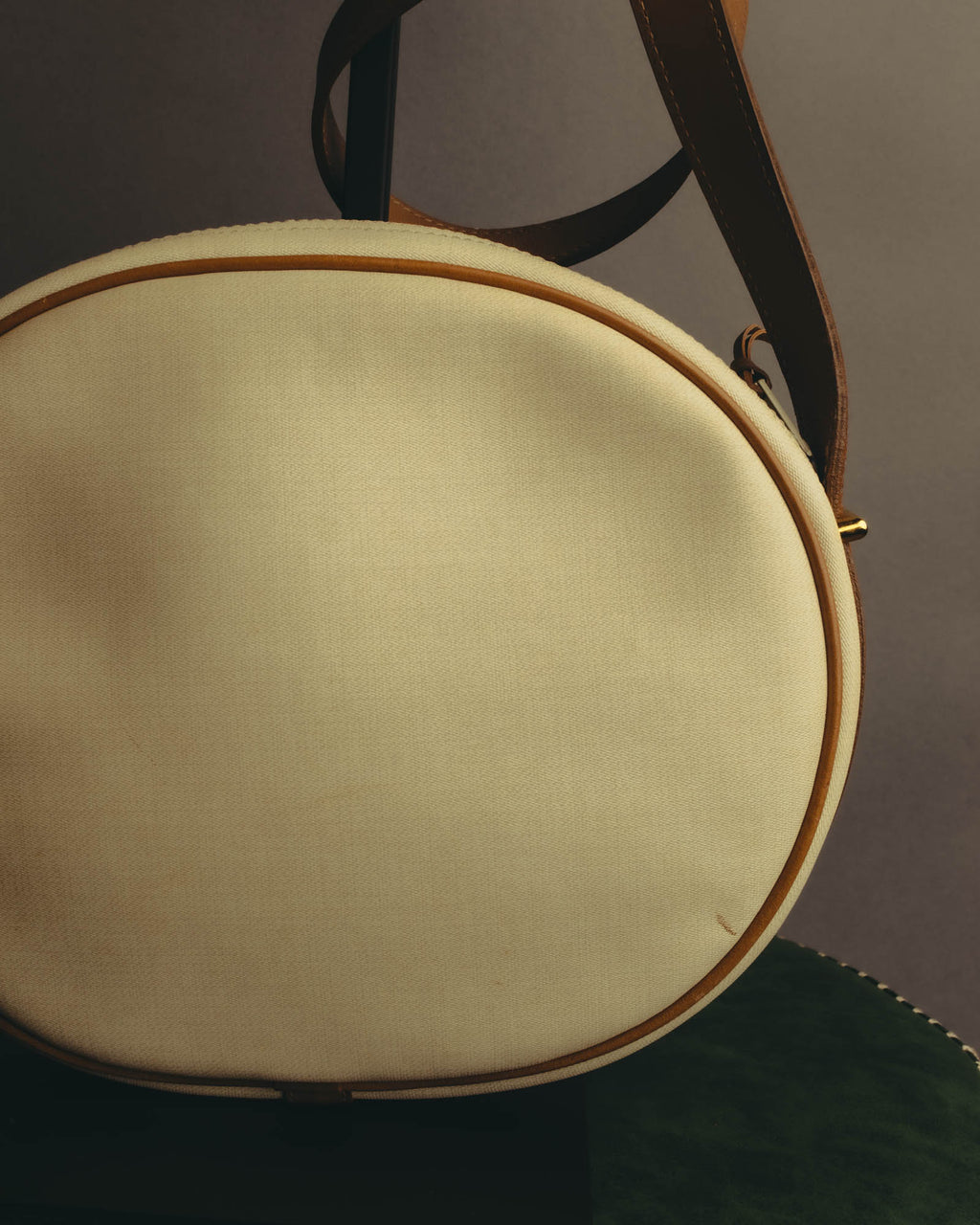 "Christian Dior" 70's-80's Classic canvas leather shoulder bag