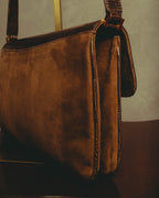 –SPECIAL– "GUCCI" 70's Classic horsebit shoulder bag