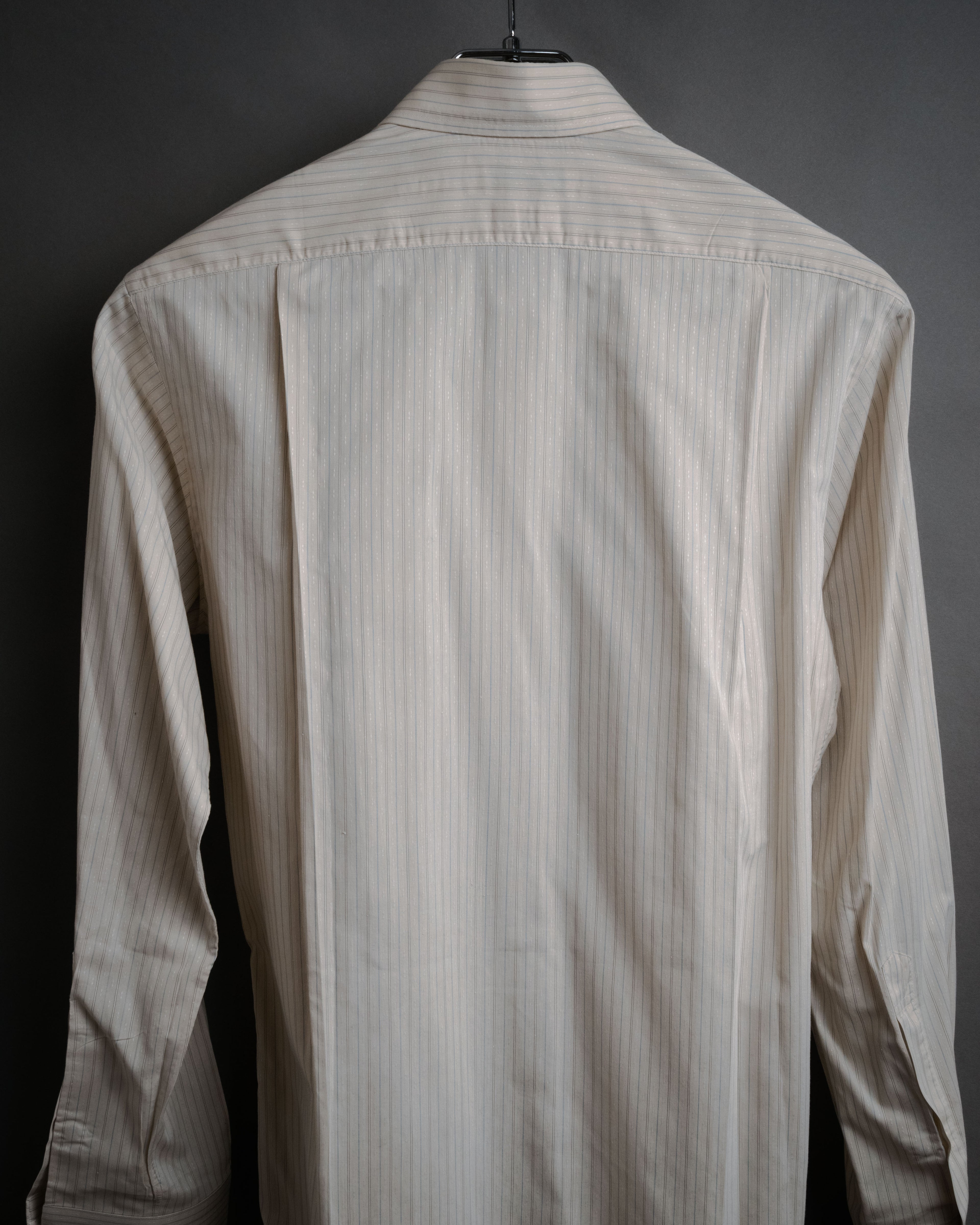 “Christian Dior” 90’s Dobby striped dress shirt