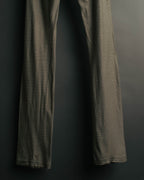 "VERONIQUE BRANQUINHO" 90's-00's Ribbed cotton easy pants