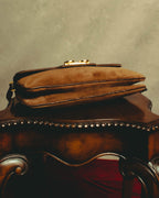 –SPECIAL– "GUCCI" 70's Classic horsebit shoulder bag