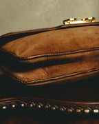 –SPECIAL– "GUCCI" 70's Classic horsebit shoulder bag