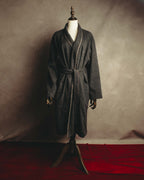 "BURBERRY LONDON" 00's-10's Check trimmed wool dressing gown