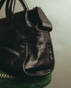 "Chloé" 00's Grained leather satchel bag