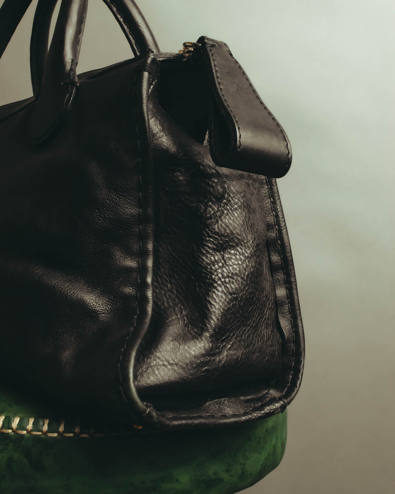 "Chloé" 00's Grained leather satchel bag