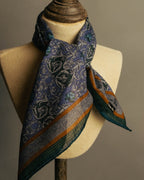 “Christian Dior” 90’s Botanical tapestry cotton scarf