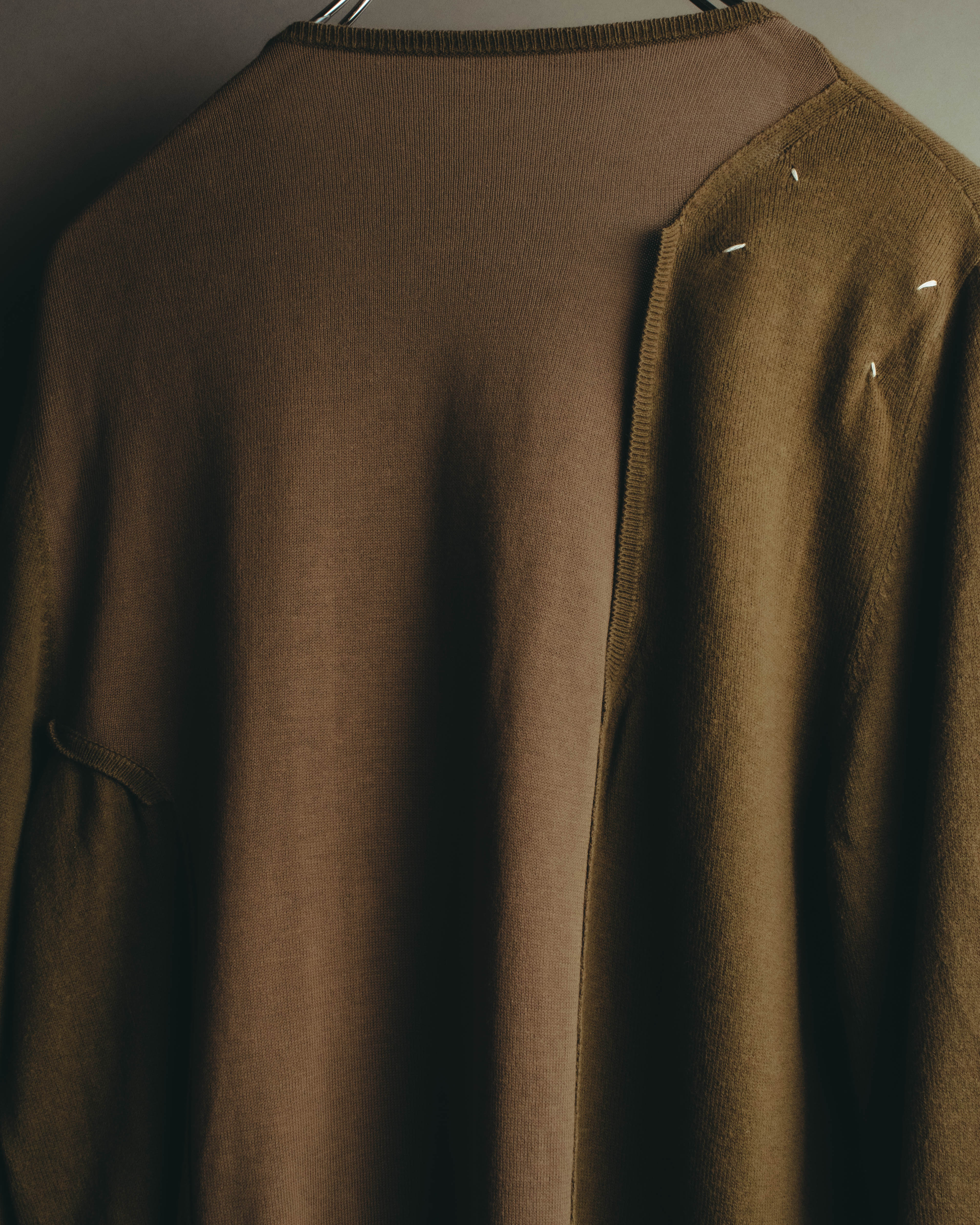 "Maison Margiela" 2017SS Paneled side button knit pullover