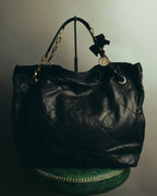 "LANVIN" 00's-10's Quilted leather shoulder bag