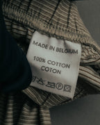 "VERONIQUE BRANQUINHO" 90's-00's Ribbed cotton easy pants