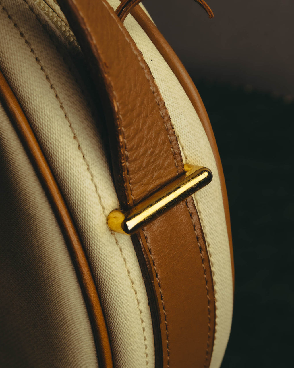 "Christian Dior" 70's-80's Classic canvas leather shoulder bag
