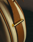 "Christian Dior" 70's-80's Classic canvas leather shoulder bag