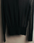 "Y's" Sheer knit cardigan