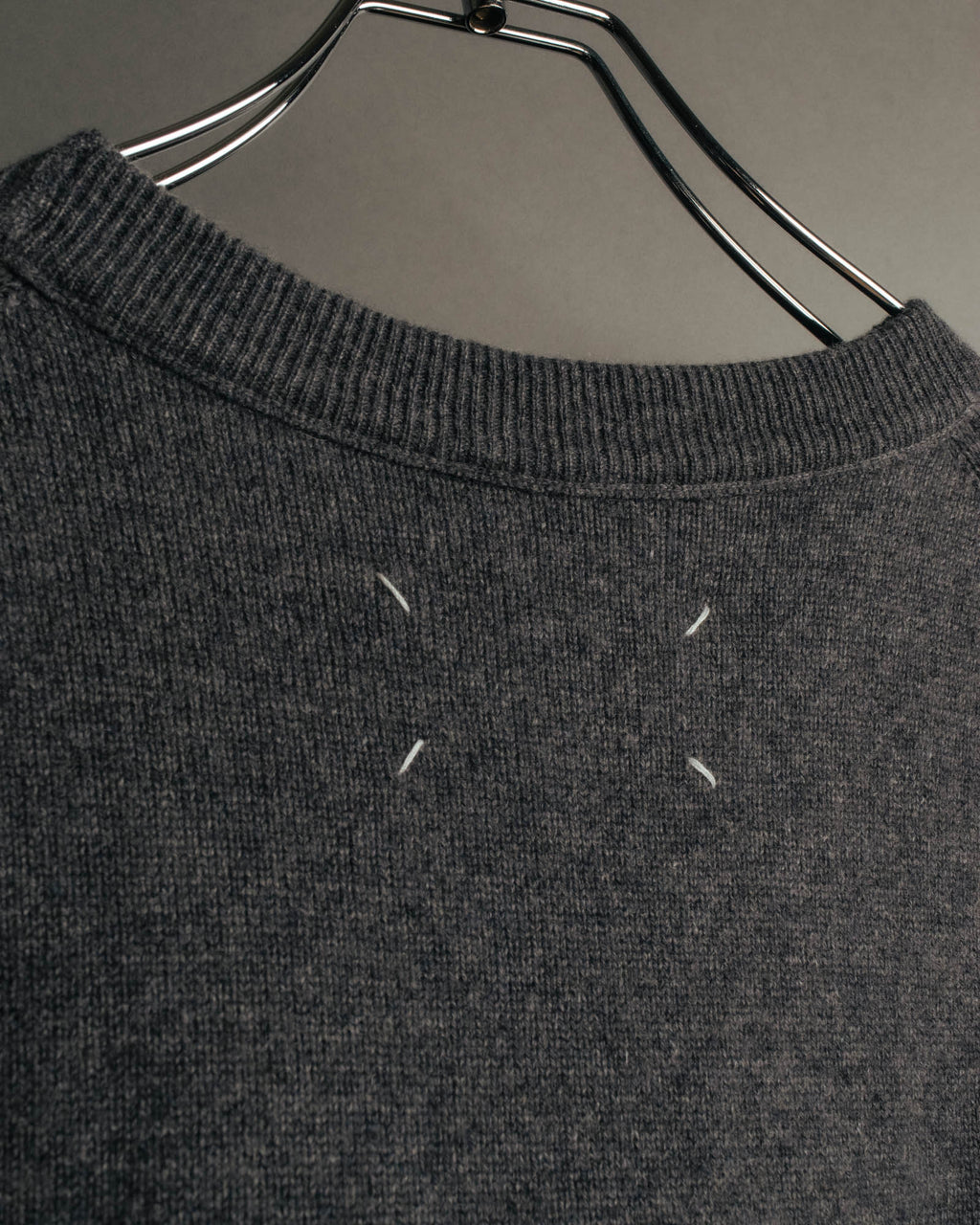 “Maison Margiela” 2023SS Minimal cashmere crewneck knit