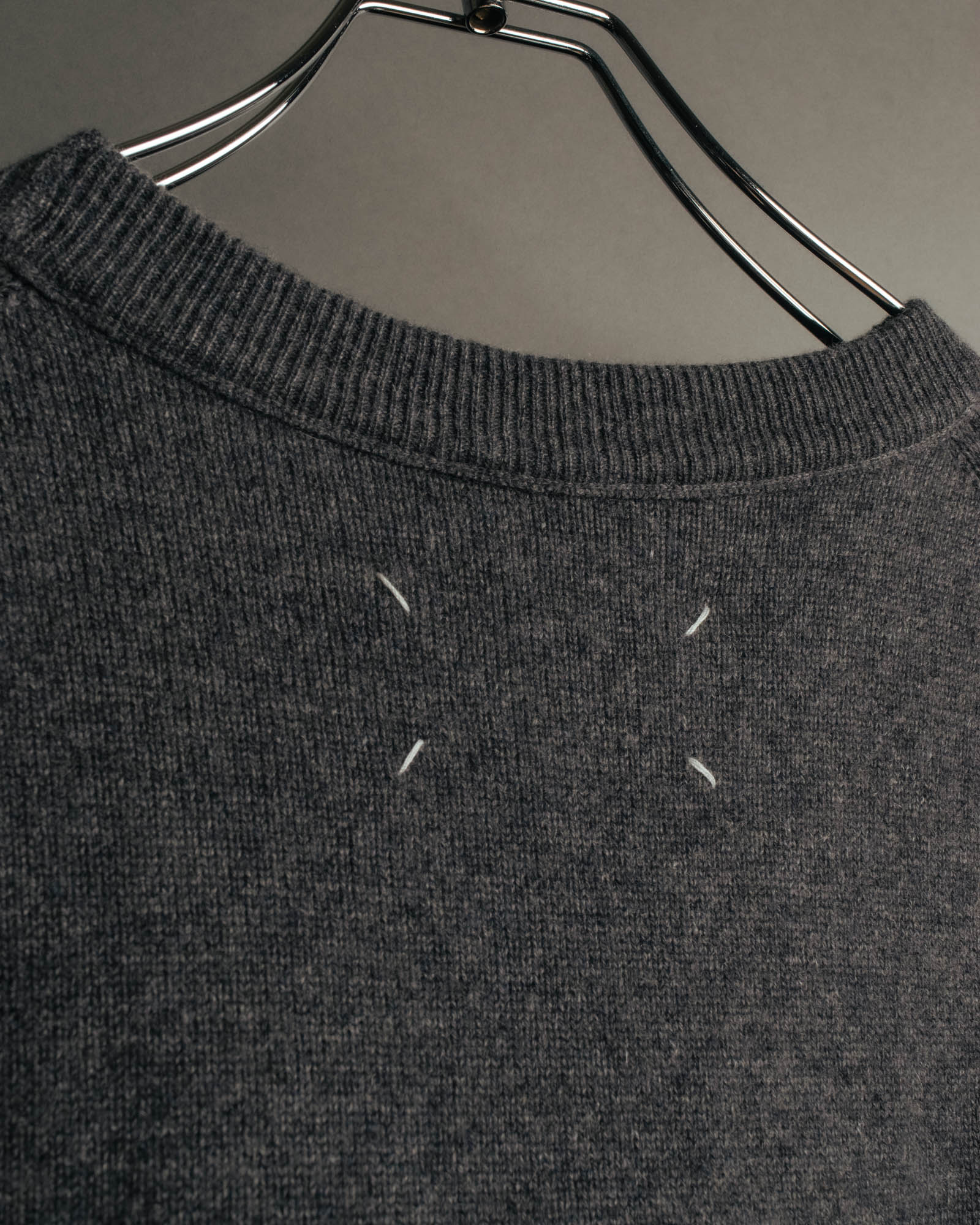 “Maison Margiela” 2023SS Minimal cashmere crewneck knit