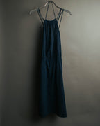 "Veronique Branquinho" 90's-00's Lightweight cotton strappy maxi dress