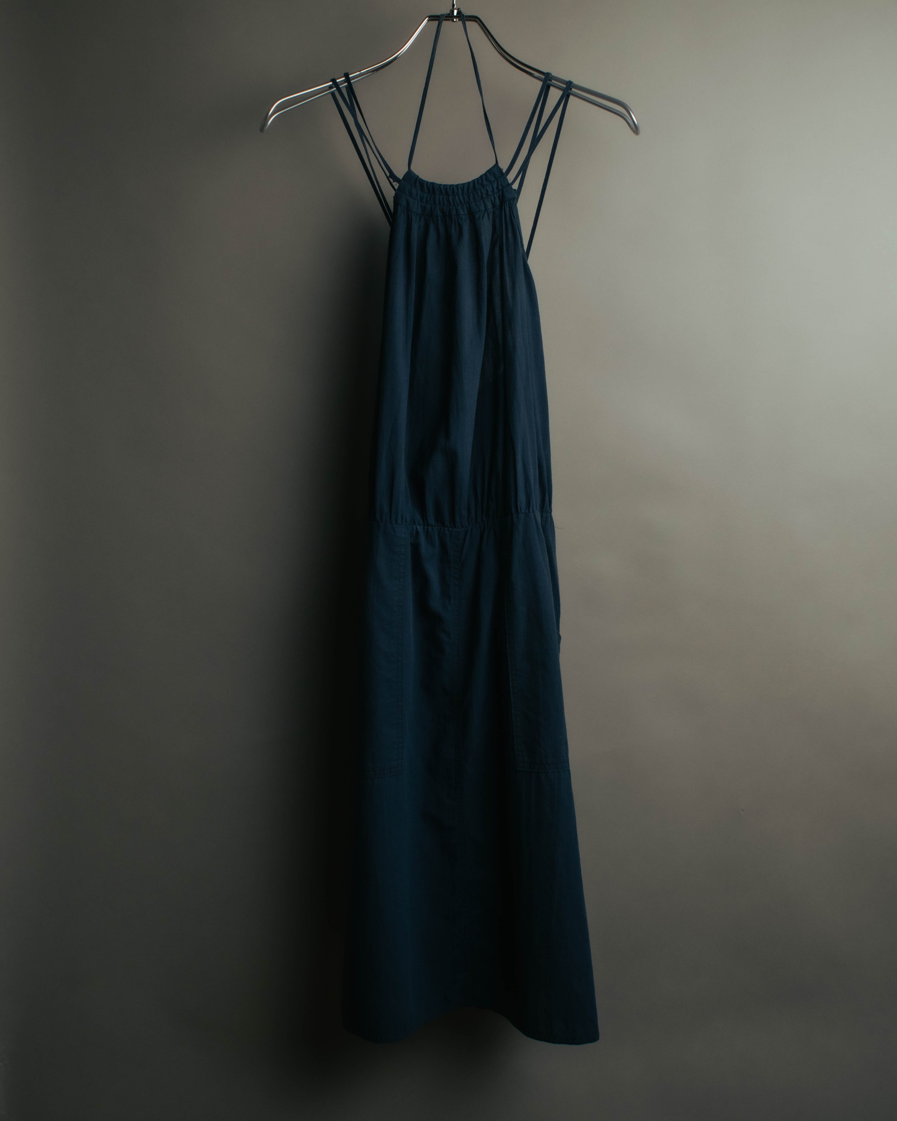 "Veronique Branquinho" 90's-00's Lightweight cotton strappy maxi dress