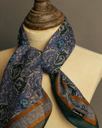 “Christian Dior” 90’s Botanical tapestry cotton scarf